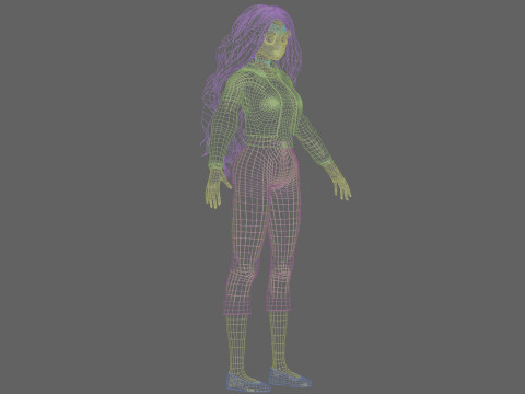 Basic Beautiful Girl V39260 Modello 3D