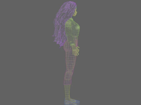 Basic Beautiful Girl V39260 3D Model