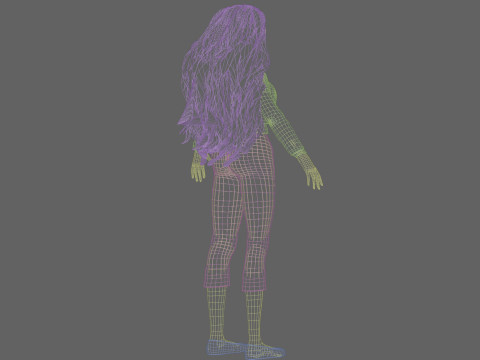 Basic Beautiful Girl V39260 Modello 3D