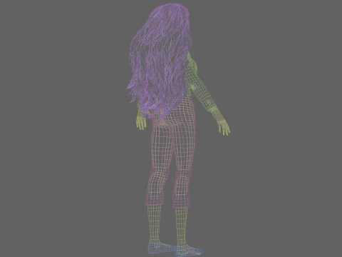 Basic Beautiful Girl V39260 3D Model