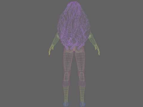 Basic Beautiful Girl V39260 Modello 3D