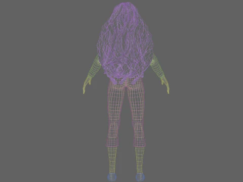 Basic Beautiful Girl V39260 3D Model