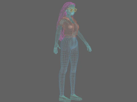 Basic classic Girl V34714 3D Model