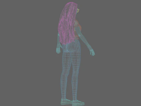 Basic classic Girl V34714 3D Model