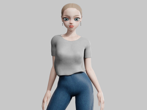 Basic cool Girl V20947 Modelo 3D