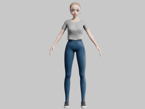 Basic cool Girl V20947 Modelo 3D