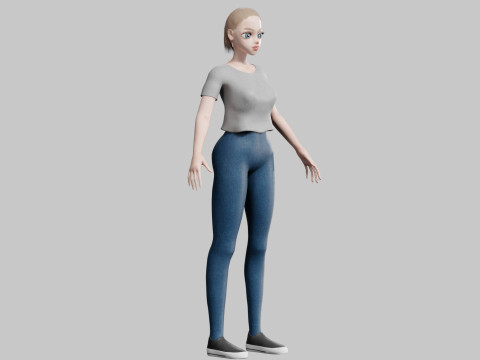 Basic cool Girl V20947 Modelo 3D