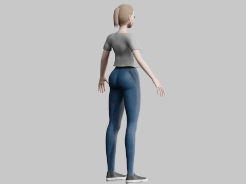 Basic cool Girl V20947 Modelo 3D