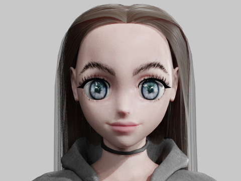Basic Standard Girl V30735 Modello 3D