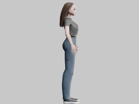Basic Standard Girl V30735 Modello 3D