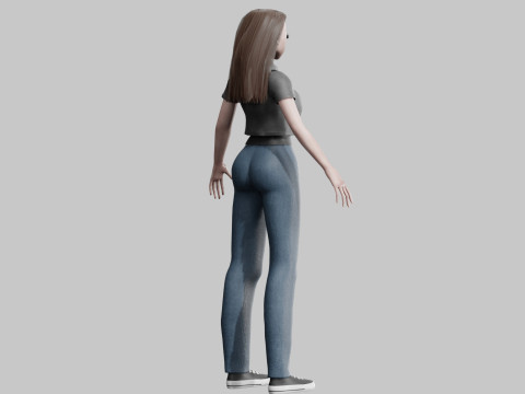 Basic Standard Girl V30735 Modello 3D