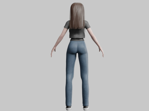 Basic Standard Girl V30735 Modello 3D