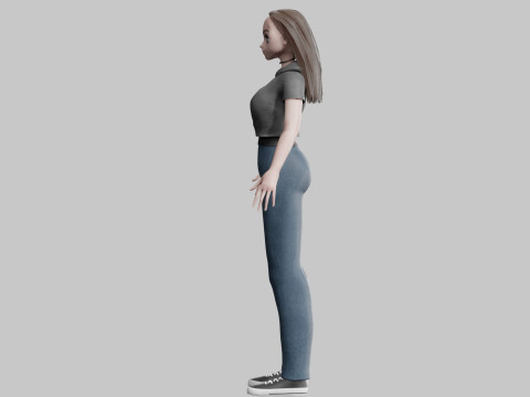 Basic Standard Girl V30735 Modello 3D