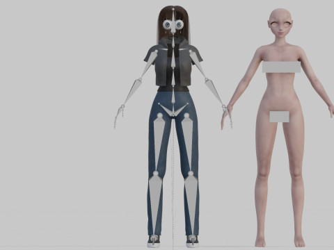 Basic Standard Girl V30735 Modello 3D