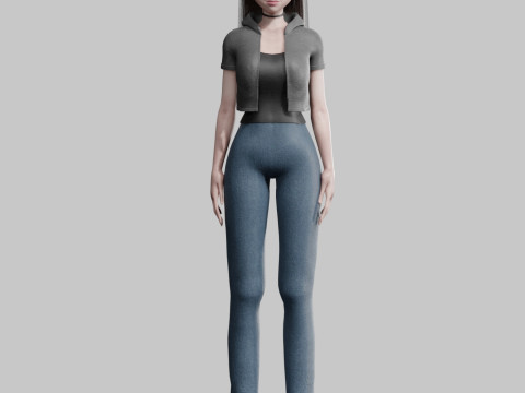 Basic Standard Girl V30735 Modello 3D