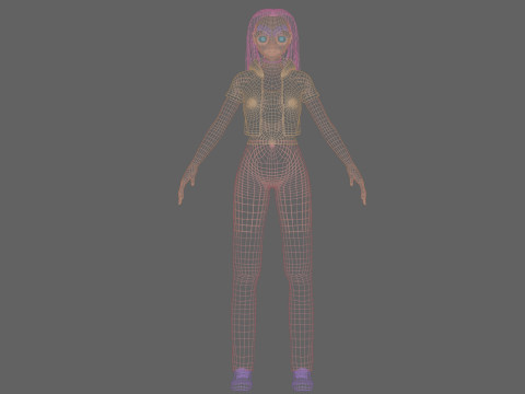 Basic Standard Girl V30735 Modello 3D