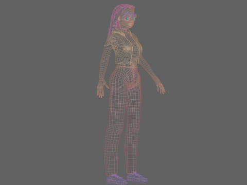 Basic Standard Girl V30735 Modello 3D