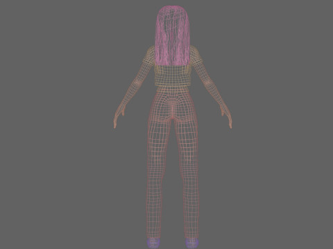 Basic Standard Girl V30735 Modello 3D