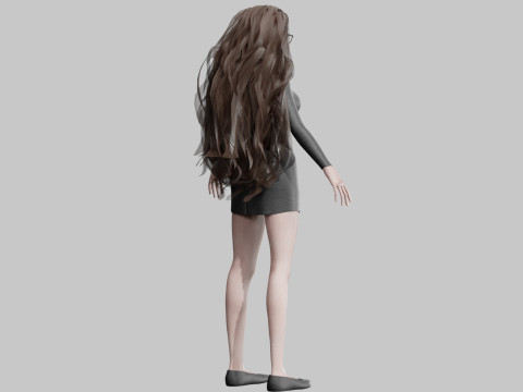 Beautiful Basic Girl V36374 Modèle 3D