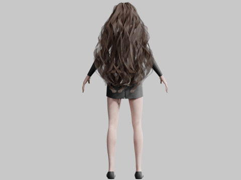 Beautiful Basic Girl V36374 Modèle 3D