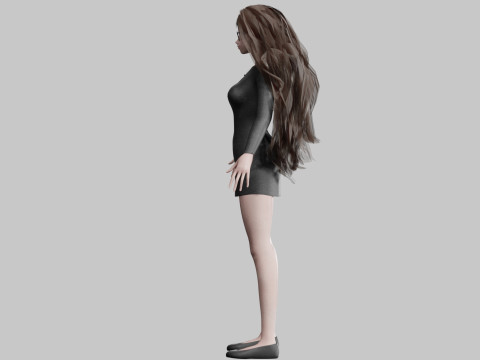 Beautiful Basic Girl V36374 Modèle 3D