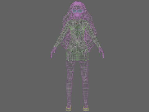 Beautiful Basic Girl V36374 Modèle 3D