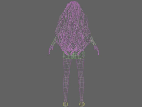 Beautiful Basic Girl V36374 3D Model