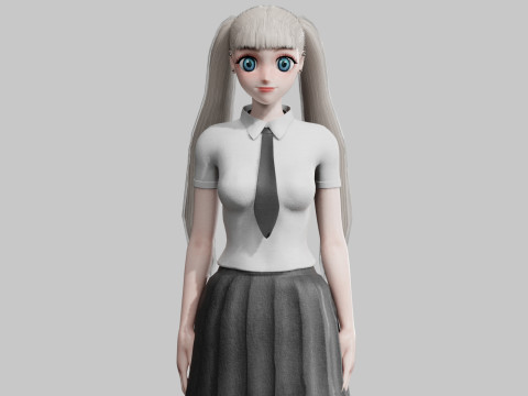 Classic Basic Girl V43446 3D Model