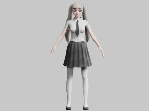 Classic Basic Girl V43446 3D Model