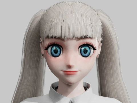 Classic Basic Girl V43446 3D Model