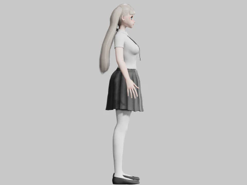 Classic Basic Girl V43446 3D Model