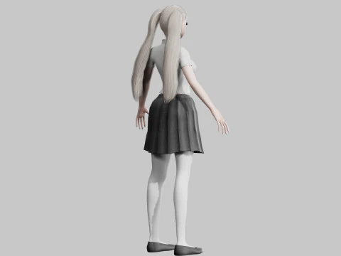 Classic Basic Girl V43446 3D Model