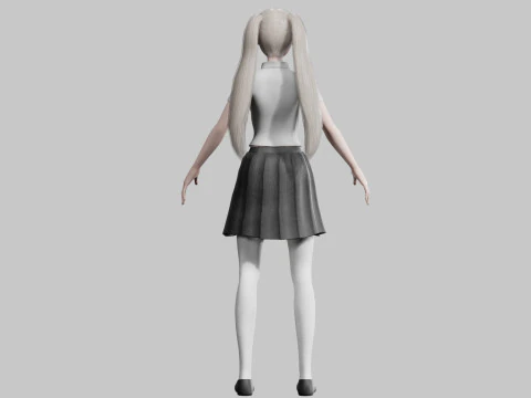 Classic Basic Girl V43446 3D Model