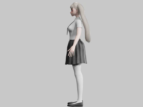 Classic Basic Girl V43446 3D Model