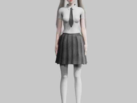 Classic Basic Girl V43446 3D Model