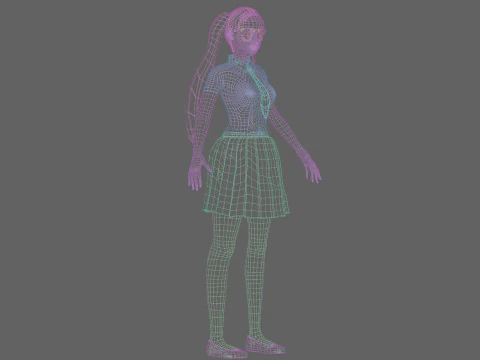 Classic Basic Girl V43446 3D Model