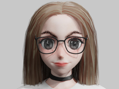 Cool Basic Girl V32204 3D Model