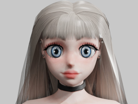 Cool cute Girl V36141 Modello 3D