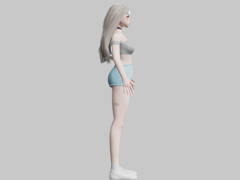 Cool cute Girl V36141 Modello 3D