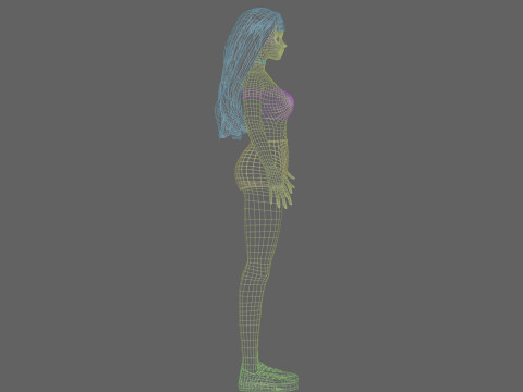 Cool cute Girl V36141 Modello 3D