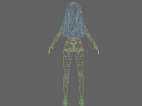 Cool cute Girl V36141 Modello 3D