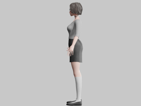 Cute Young Girl V32490 Modèle 3D