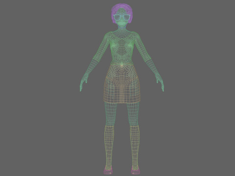 Cute Young Girl V32490 Modèle 3D
