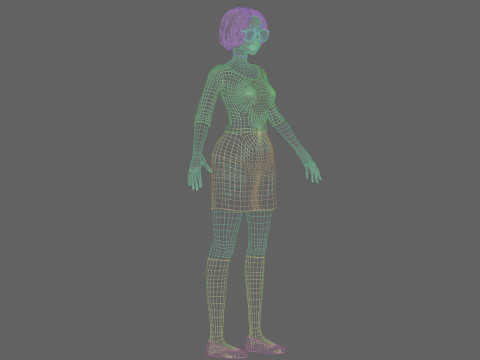 Cute Young Girl V32490 Modèle 3D