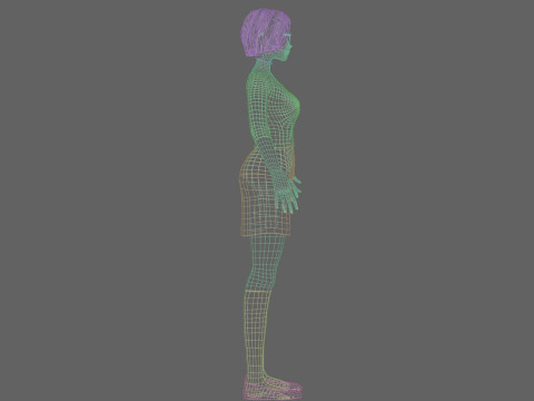 Cute Young Girl V32490 Modèle 3D