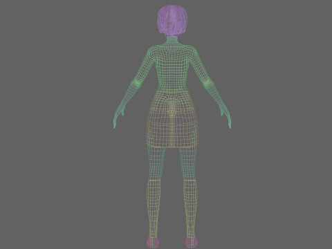 Cute Young Girl V32490 Modèle 3D