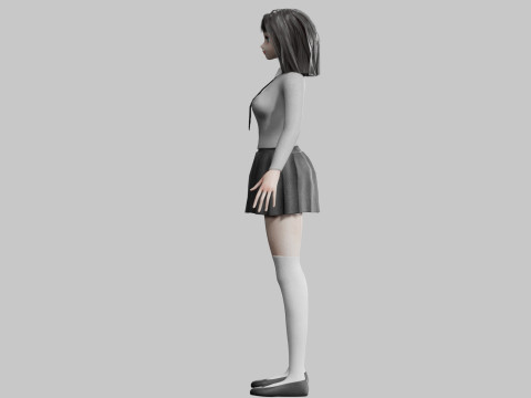 School anime Girl V29545 3Dモデル