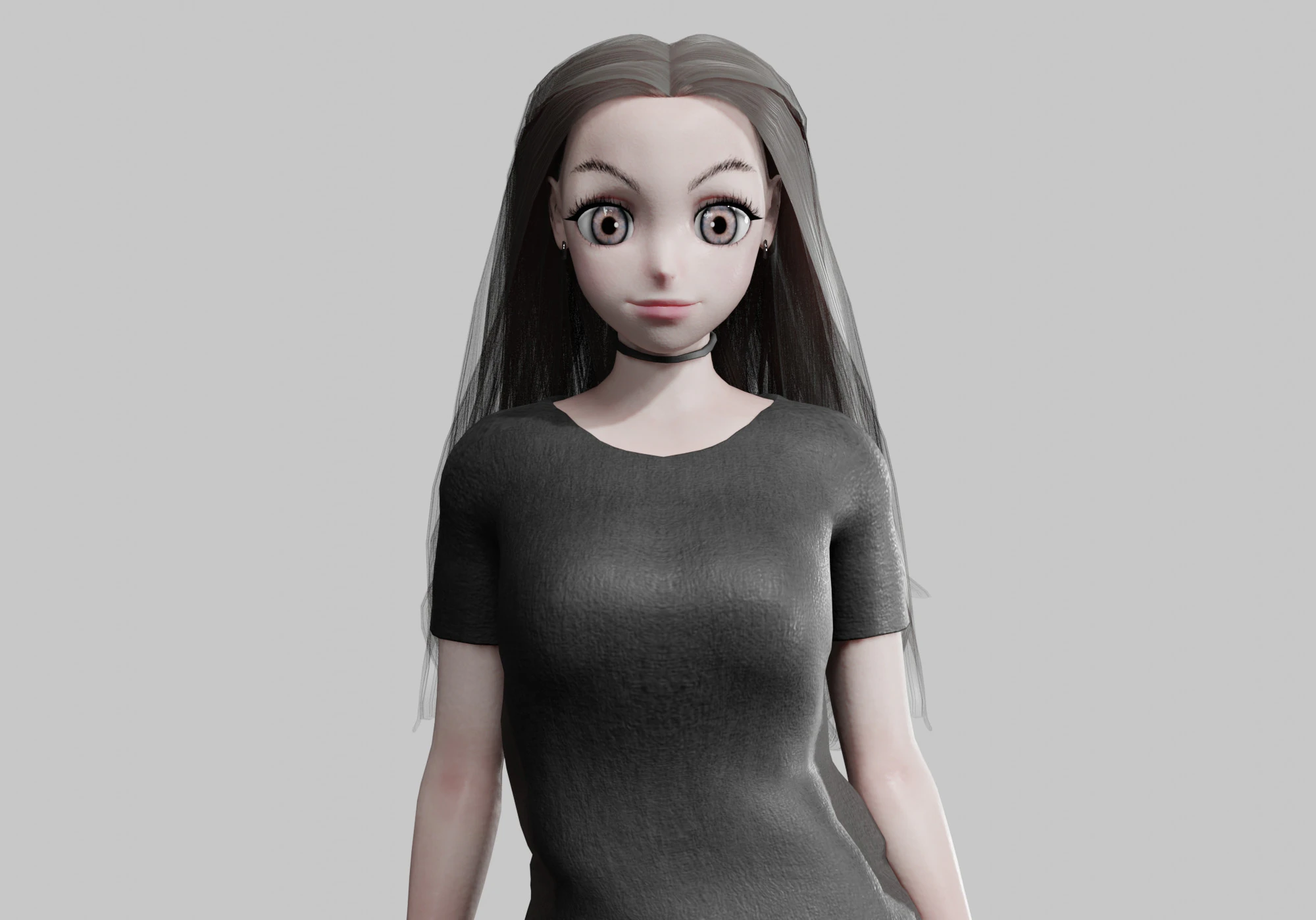 Sweet cute Girl V34119 3D Model .c4d .max .obj .3ds .fbx .stl .blend 