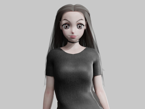 Sweet cute Girl V34119 3D 모델