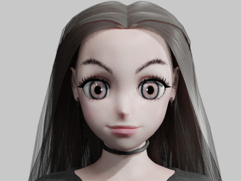 Sweet cute Girl V34119 3D 模型